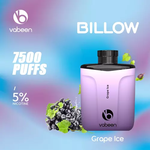 Вейп Вабийн Billow Grapes ICE 7500 puffs/дръпки цена, vabeen bg