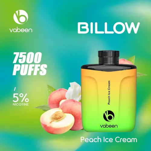 Вейп Vabeen Billow Peach Ice cream 7500 puffs/дръпки цена, vabeen bg
