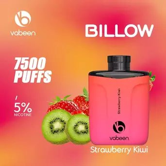 Вейп Вабийн Billow Strawberry Kiwi 7500 puffs/дръпки цена